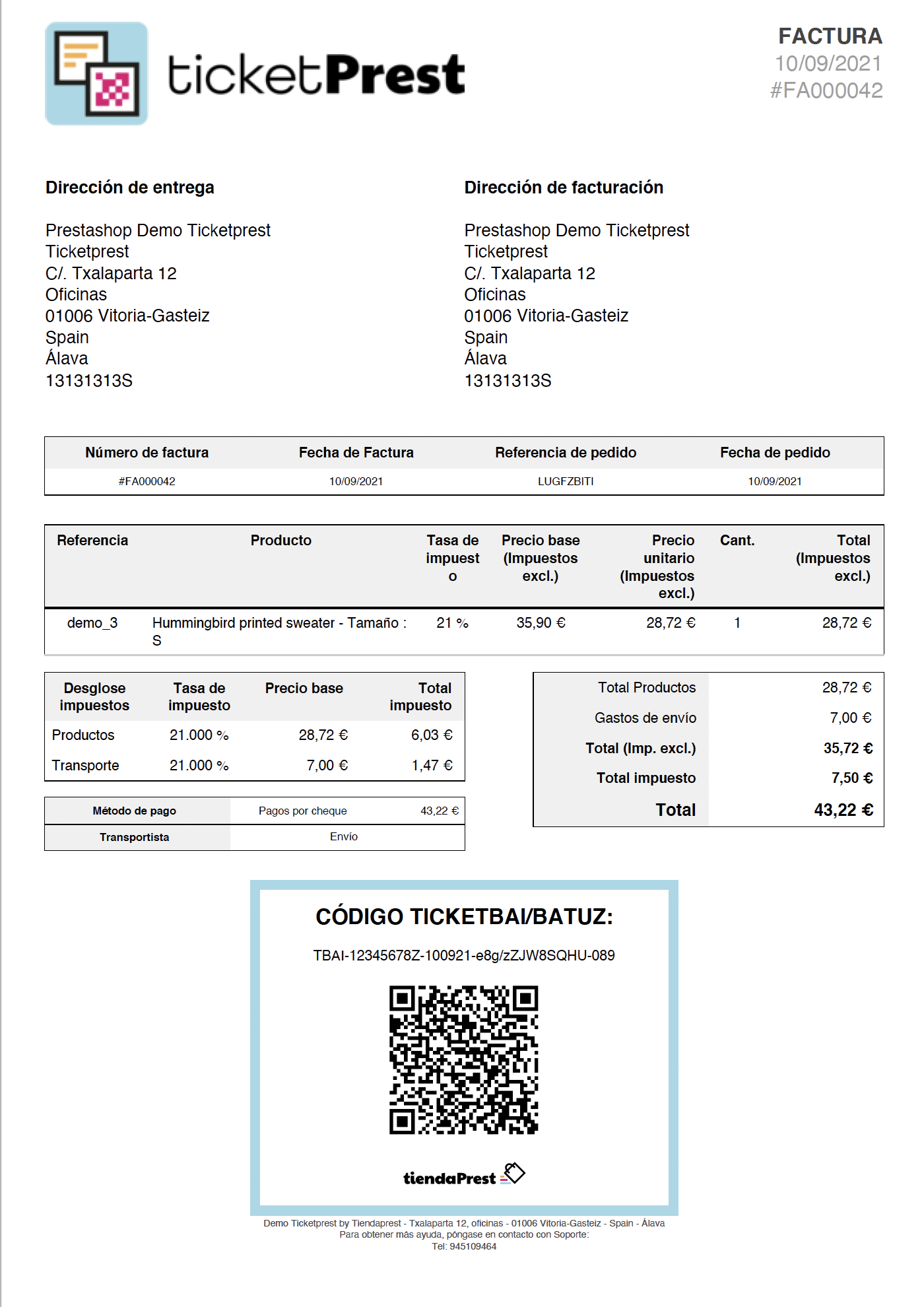 Integración de TicketBAI en un sistema de facturación propio